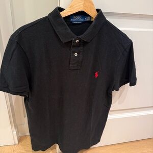 Mens' cotton black Ralph Lauren polo size medium